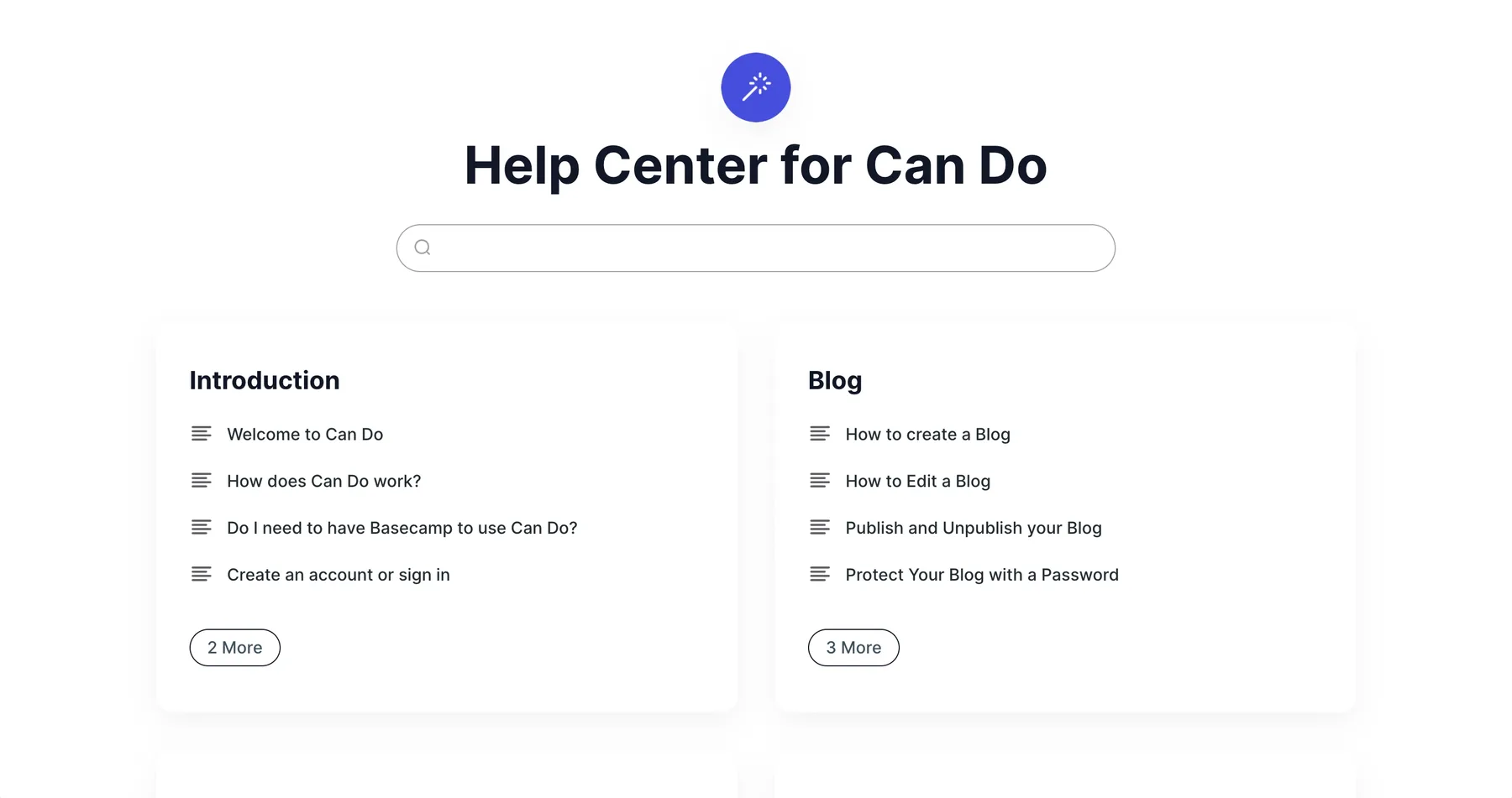 Your live help center — Can Do on desktop